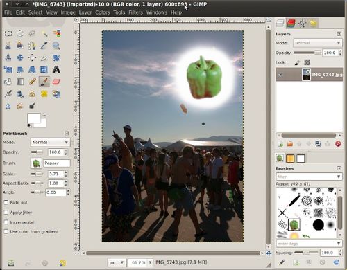 Gimp ponúkne GUI ako Photoshop